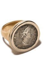 Thumbnail for your product : hum 18kt Gold Engraved Signet Ring
