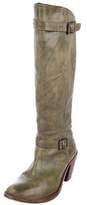Thumbnail for your product : Frye Distressed Mid-Calf Boots