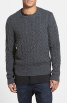 Thumbnail for your product : Life After Denim 'Kurt' Cable Knit Crewneck Sweater
