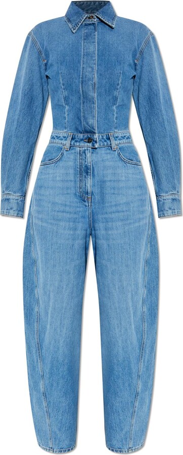 Givenchy Denim Jumpsuit ShopStyle Jeans