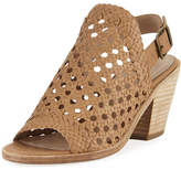 Thumbnail for your product : Eileen Fisher Rory Woven Leather Slingback Sandal
