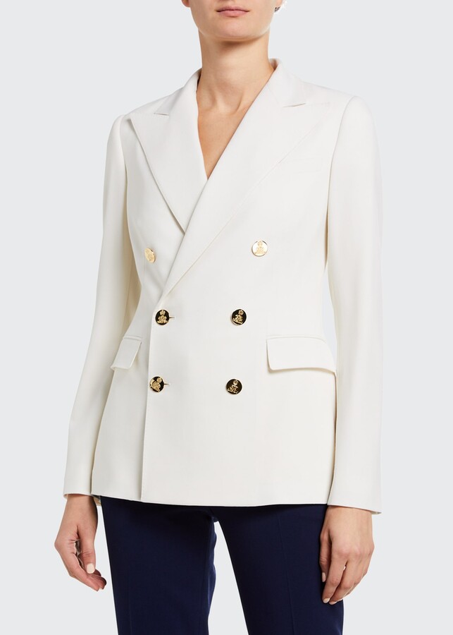 Ralph Lauren Collection Camden Stretch Wool Double-Breasted Jacket -  ShopStyle Blazers