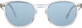 Thumbnail for your product : Oliver Peoples Plastic Square Sunglasses, Clear/Blue