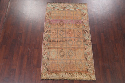 Isabelline Antique Nikolle Persian Design Area Rug Hand-Knotted 4X8