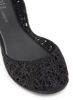 Thumbnail for your product : Melissa x Campana Brothers 'Zig Zag' glitter PVC kids ballet flats