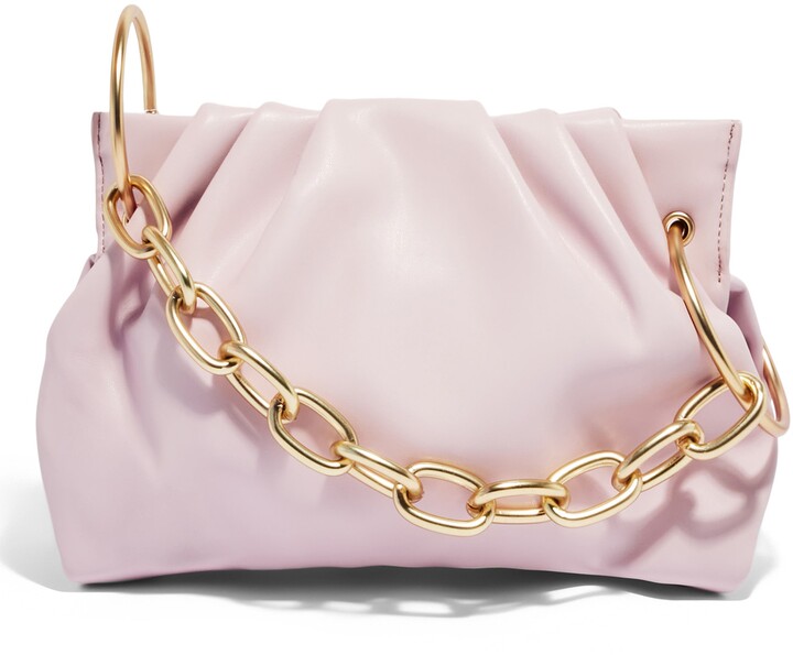pink and gold bag