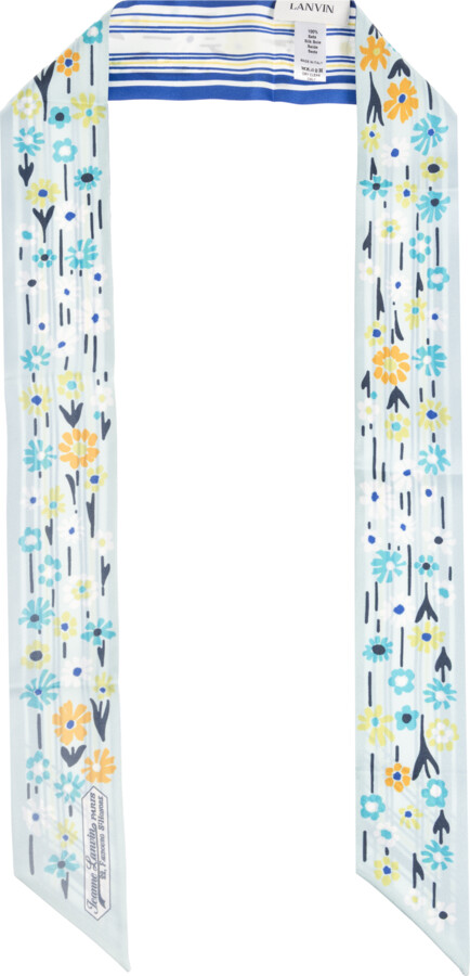 Lanvin Silk Scarf  - Blue