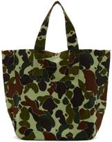 Thumbnail for your product : Junya Watanabe Green Le Laboureur Edition Camo Tote