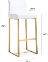 Thumbnail for your product : TOV Furniture Furniture Set Of 2 Denmark Bar Stools