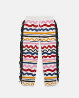 Thumbnail for your product : Stella McCartney Fringed Squiggle Fleece Joggers, Woman, Multicolour