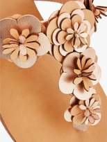 Thumbnail for your product : Head Over Heels Lizza 3D Floral Flat Sandal - Nude