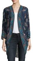 Thumbnail for your product : Tolani Shara Printed Kimono Jacket, Plus Size