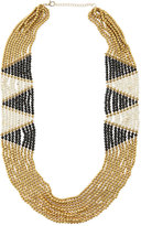 Thumbnail for your product : Panacea Geometric Beaded Statement Necklace
