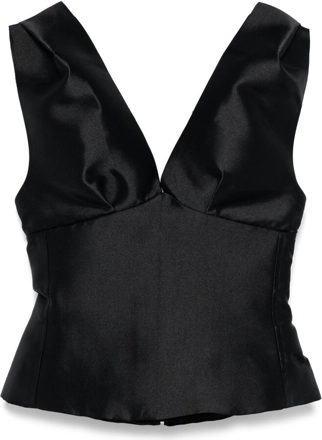 Marques Almeida Zip Front Bustier Top