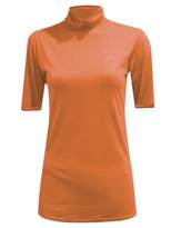 Thumbnail for your product : R KON Women Polo Turtle Neck Short Sleeve Ladies T Shirt TOP