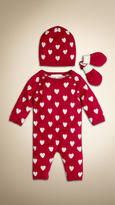Thumbnail for your product : Burberry Heart Intarsia Three-Piece Gift Set