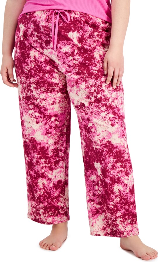 Jenni Plus Size Printed WideLeg Pajama Pants, Created for Macy's