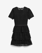 Thumbnail for your product : Express Lace Tiered Fit And Flare Dress