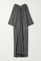 Thumbnail for your product : POUR LES FEMMES Silk-habotai Nightdress - Gray