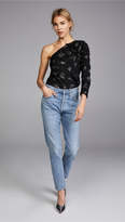 Thumbnail for your product : Rebecca Taylor One Shoulder Glitter Top