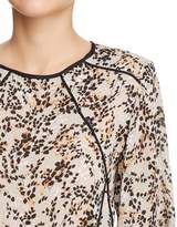 Thumbnail for your product : d.RA Liu Leaf-Print Piped Top