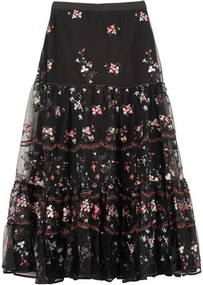 Tory Burch Embroidered Tulle Skirt