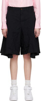 Black Pleated Shorts 