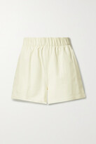 Thumbnail for your product : Tibi Leather Shorts - Cream