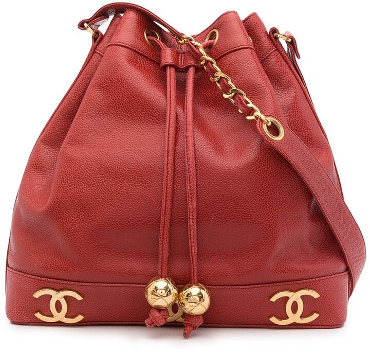 Chanel Pre Owned 1995 Triple CC bucket bag - ShopStyle