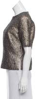 Thumbnail for your product : By Malene Birger Textured Short Sleeve Top