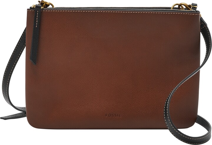 Fossil Devon Leather Crossbody Bag ShopStyle