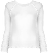 Thumbnail for your product : Alexander Wang Frilled Ribbed Jumper