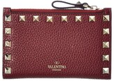 Thumbnail for your product : Valentino Rockstud Grainy Leather Coin Purse & Card Holder