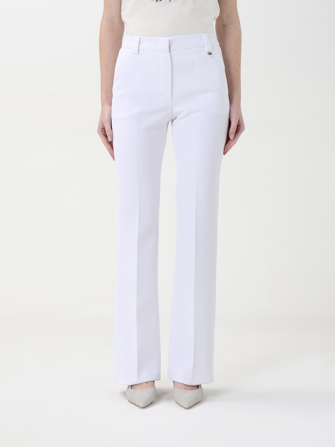 Liu Jo Pants Woman color White