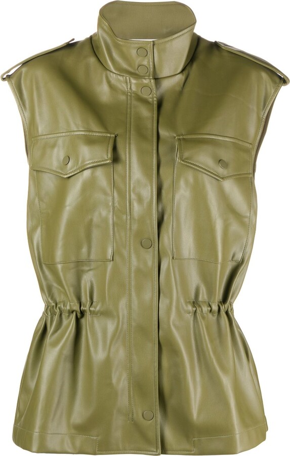 The Frankie Shop Ines fauxleather cargo vest ShopStyle