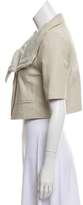 Thumbnail for your product : Yigal Azrouel Short Sleeve Leather Jacket