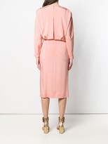 Thumbnail for your product : Alberta Ferretti satin V dress