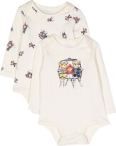 Thumbnail for your product : Ralph Lauren Kids all-over Polo Bear-print body