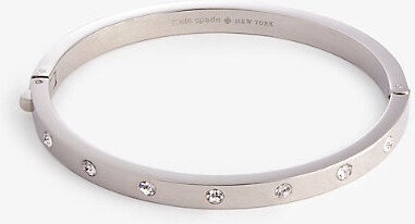 kate spade new york Say Yes Gold-Tone Crystal Love Bracelet - Macy's