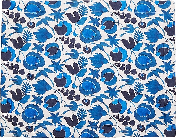 Placemat Set of 2 - Wildbird Small Blue