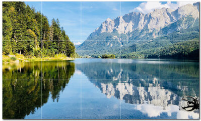 Picture-Tiles.com Lakes Photo 12'' x 12'' Satin Ceramic Decorative Mural
