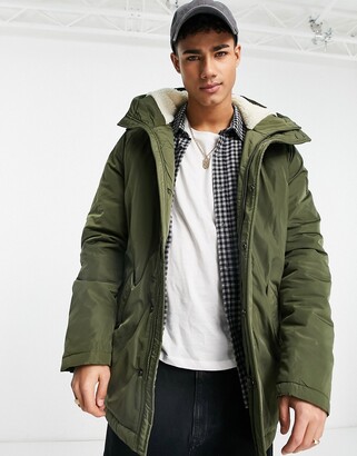 Wrangler parka jacket in green - ShopStyle
