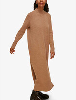 Thumbnail for your product : Whistles Funnel-neck wool midi dress