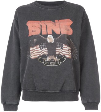 Anine Bing logo patch sweatshirt