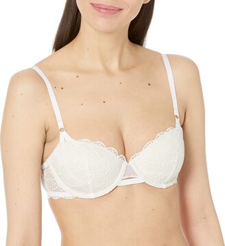 NWT DKNY Classic Cotton Lace Trim Underwire Balconette Bra 36D NEW  (Off-White) - AbuMaizar Dental Roots Clinic