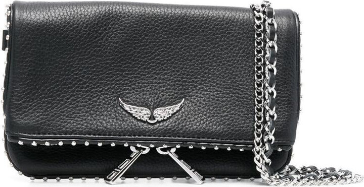 Zadig & Voltaire Rocky Grained Leather Crossbody Bag on SALE
