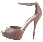 Thumbnail for your product : Gucci Snakeskin Platform Pumps