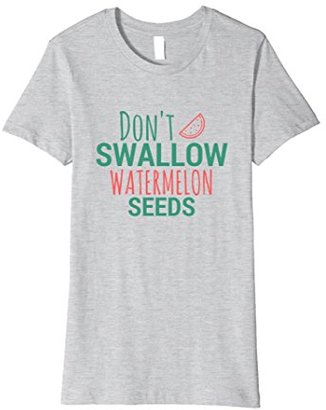 Womens Mom Don't Eat Watermelon Seeds Funny Maternity Gift Shirt