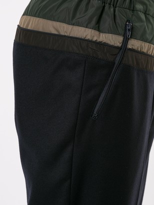 Kolor Contrasting Panelled Tapered Trousers