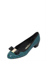 Thumbnail for your product : Ferragamo 40mm Vara Zigzag Patent Leather Pumps